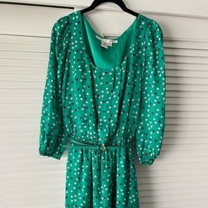 Max Studio Green Heart Dress